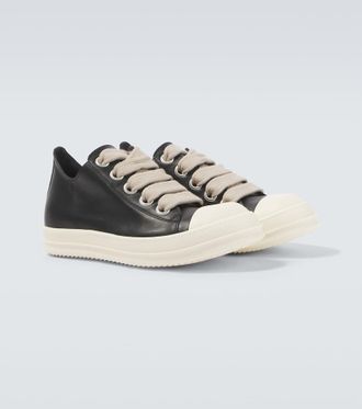 Rick Owens Jumbolace leather low-top sneakers