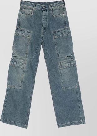Rick Owens cotton cargo jeans