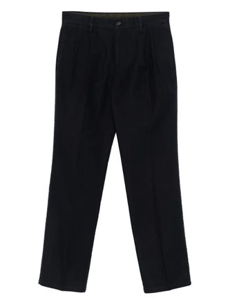 Aspesi pleated cotton trousers - Black