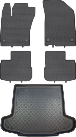 OEM Fiat Tipo Sed&aacute;n Desde Enero De 2016. Juego De Alfombrillas De Goma Para Coche Y Alfombrilla Para Maletero
