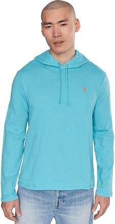 Polo Ralph Lauren Jersey Hooded T-Shirt Mens Clothing Perfect Turquoise : 2XL, Cotton