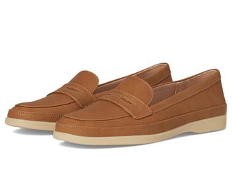 Life Stride Malta Loafer/Moc Womens Flat Shoes Tan : 5.5 M (B), Leather/Textile