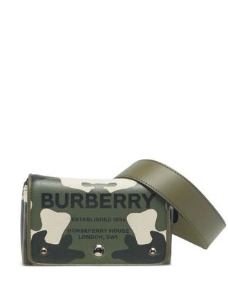 Burberry Crossbodytas met camouflageprint - Groen