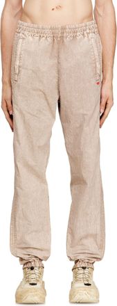 Diesel Washed nylon pants with side bands - Pants - Man - Beige