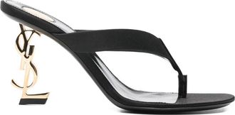 Saint Laurent Logo-heel Sandals