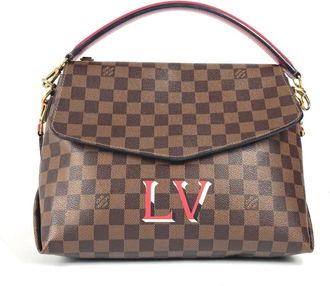 Louis Vuitton Brown Damier Canvas Ebene Galle Red Color Damier Canvas Handbag Shoulder Bag Tote Bag (Pre-Owned)