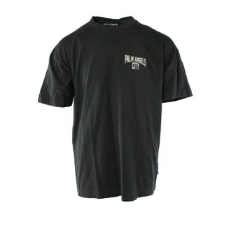 Palm Angels Hombre, Camisetas, Gris, Talla: S