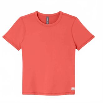 Vuori Clothing Womens Lux Short Sleeve Tee In Bright Coral