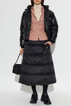 Moncler Reversible Down Skirt, Womens, Black