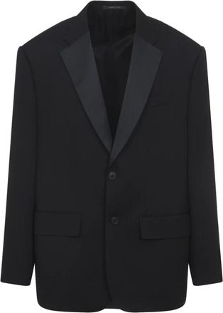 Balenciaga Tuxedo Jasje - Heren - Blazers - Zwart - L - Leer - Jassen