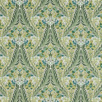 Ballard Designs Evie Green Fabric by the Yard - Ballard Designs