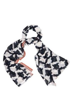 Saachi Geometric Print Scarf in Black/White at Nordstrom Rack