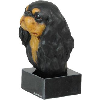 OEM Cavalier King Charles Spaniel - Estatuilla Pintada, Figura, Realizada Por El Artista, Marca Art-dog