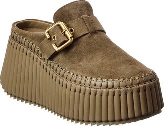 Chlo&eacute; Nama Suede Platform Loafer