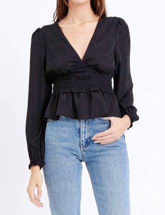 Greylin Sona Blouse In Black