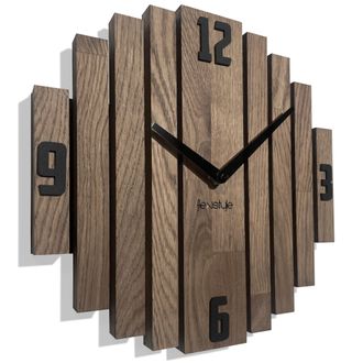 OEM Reloj De Pared De Madera Symmetria 30cm Marr&oacute;n
