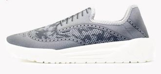 Psudo Mens Wingtip Shoe In Grey Camo