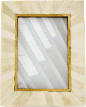Matr Boomie Matr Boomie Mukhendu 5x7 Bone & Brass Picture Frame
