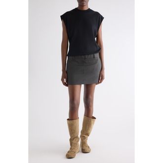 Acne Studios Layered Mixed Media Dress in Black at Nordstrom, Size 10 Us