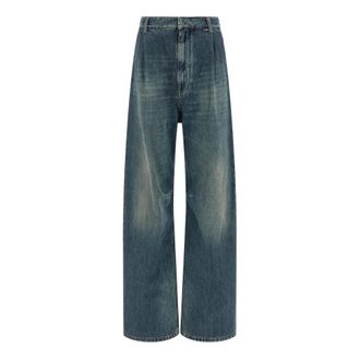 Maison Margiela Wide Jeans, female, Blue, Size: W28 Jeans