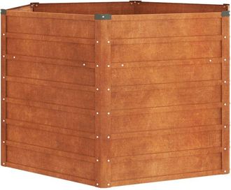 vidaXL Arriate oxidado de acero corten 129x129x77 cm Vidaxl