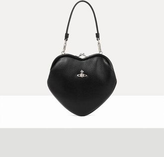 Vivienne Westwood Belle Heart Frame Purse Faux Leather Black