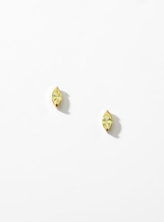 Simons Womens Birthstone oval earrings