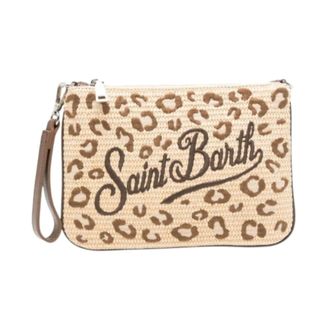 MC2 Saint Barth Clutches, female, Beige, Size: ONE SIZE Animalier Clutch