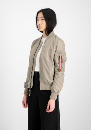 Alpha Industries Bomberjacke ALPHA INDUSTRIES MA-1 TT Light W, Damen, Gr. XS, beige (vintage sand), Obermaterial: 100% Nylon, Futter: 100% Nylon, Jacken Bomberjacke