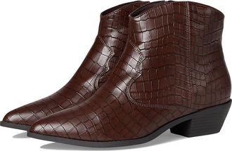 Journee Collection Taliah Womens Boots Croco/Brown : 8.5 M, Faux Leather/Synthetic