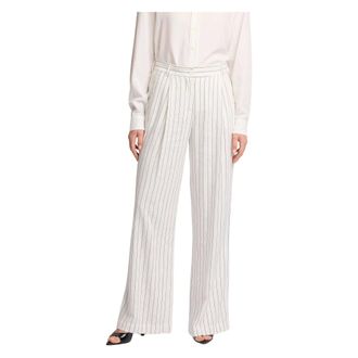Kocca Wide Trousers, female, White, Size: 2XS Pinstripe Palazzo Trousers