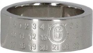 Maison Margiela Polished Brass Ring With Embossed Numeric Detail
