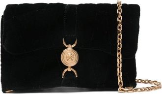 Versace Structured Black Bag With Subtle Hardware Accents