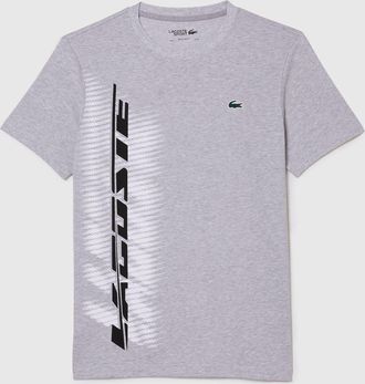 Lacoste Mens Lacoste Regular-Fit T-Shirt in Grey