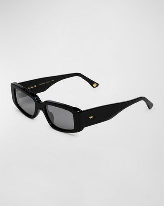 KIMEZE Concept 2 Black Acetate Cat-Eye Sunglasses