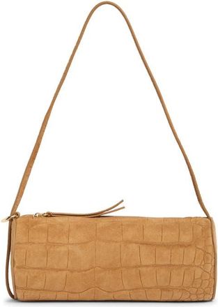 Reformation Simona Cylinder Shoulder Bag in Sienna Embossed Suede at Nordstrom