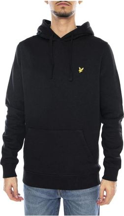 Lyle & Scott Hoodies & sweatvesten, Heren, Zwart, M, Katoen, Hooded Sweatshirt