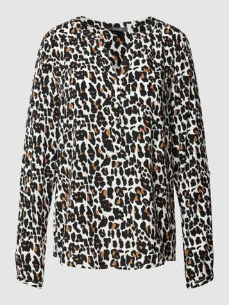 Montego Montego Blusenshirt mit Allover-Print in Beige, Gr&ouml;&szlig;e 36