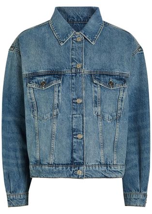 Anine Bing Quincy Panelled Denim Jacket - S (UK8-10 / S)