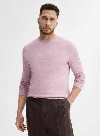 Le 31 Mens Silky knit crew-neck sweater