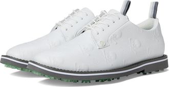 G/Fore Gallivanter Embossed Skull and Tees Golf Shoes Mens Golf Shoes Snow/Charcoal : 14 W, Leather