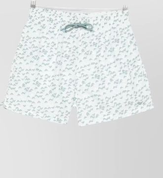 Emporio Armani swim shorts straight hem side and back pockets