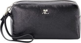 Courr&egrave;ges Ac Beauty Pouch - Dames - Toilettassen - Zwart - ONE Size - Katoen - Tassen