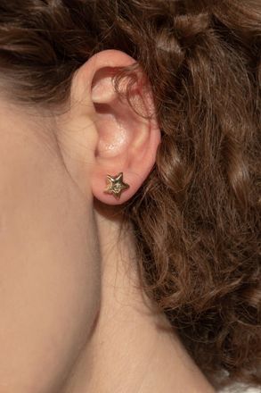 Marc Jacobs Brass Earrings, Womens, Gold