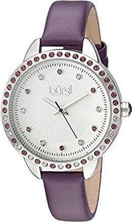 Bürgi White Dial Purple Leather Ladies Watch BUR161PU