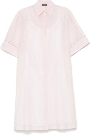 PESERICO Abito midi semi trasparente - Rosa