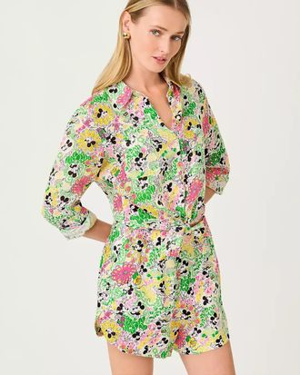 Lilly Pulitzer 3 Elodey High Rise Linen Short