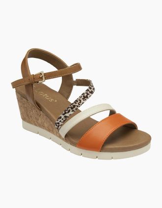 Lotus Womens Kitty Womens Wedge Sandals - Brown - Size: 6