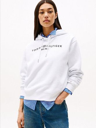 Tommy Hilfiger Logo Embroidery Drawstring Hoody