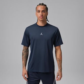 Nike Jordan Mens Jordan Sport Essentials Dri-FIT Short-Sleeve Top in Blue | IF0882-410